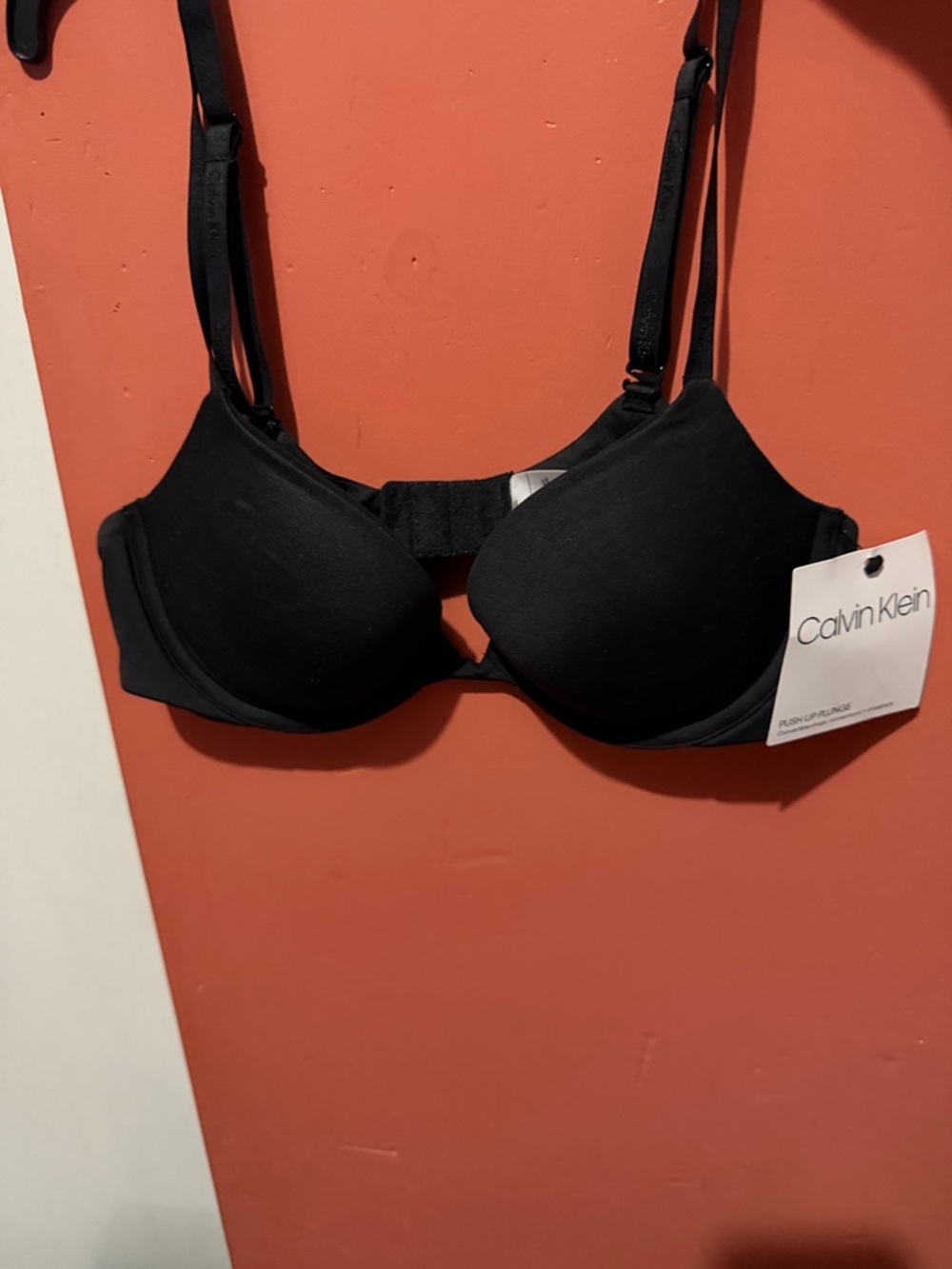 Calvin Klein Black Seamless Padded push up Bra
